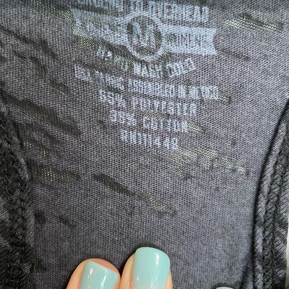 Ground to Overhead Black Good Vibes Only Tank Sz M - Picture 4 of 9